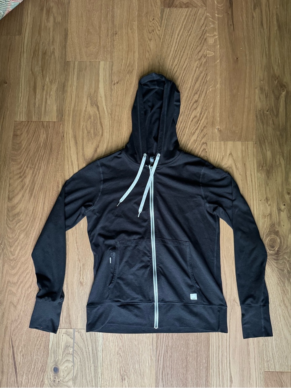 Vuori Women's Halo Performance Hoodie 2.0 Heather Gray Full Zip Size Small